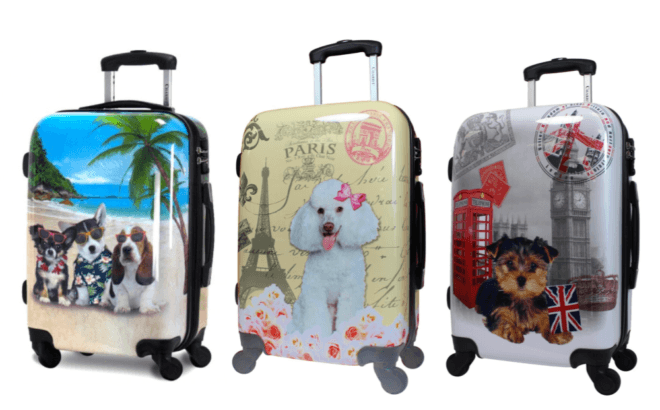 Cute dog-themed carry-ons