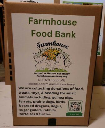 Food bank sign